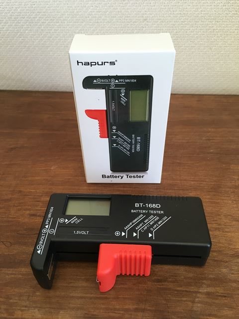 Hapurs電池チェッカー 電圧表示でエネループも使えておすすめ 寅さん亭日乗